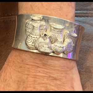 SILVER CUFF BRACELET- NATIVE AMERICAN